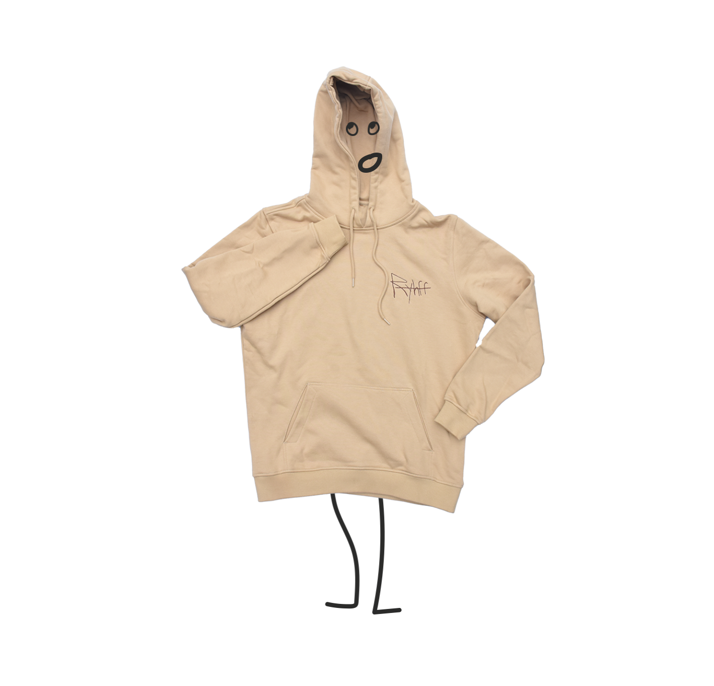 Eye Am Puzzle Hoodie Beige
