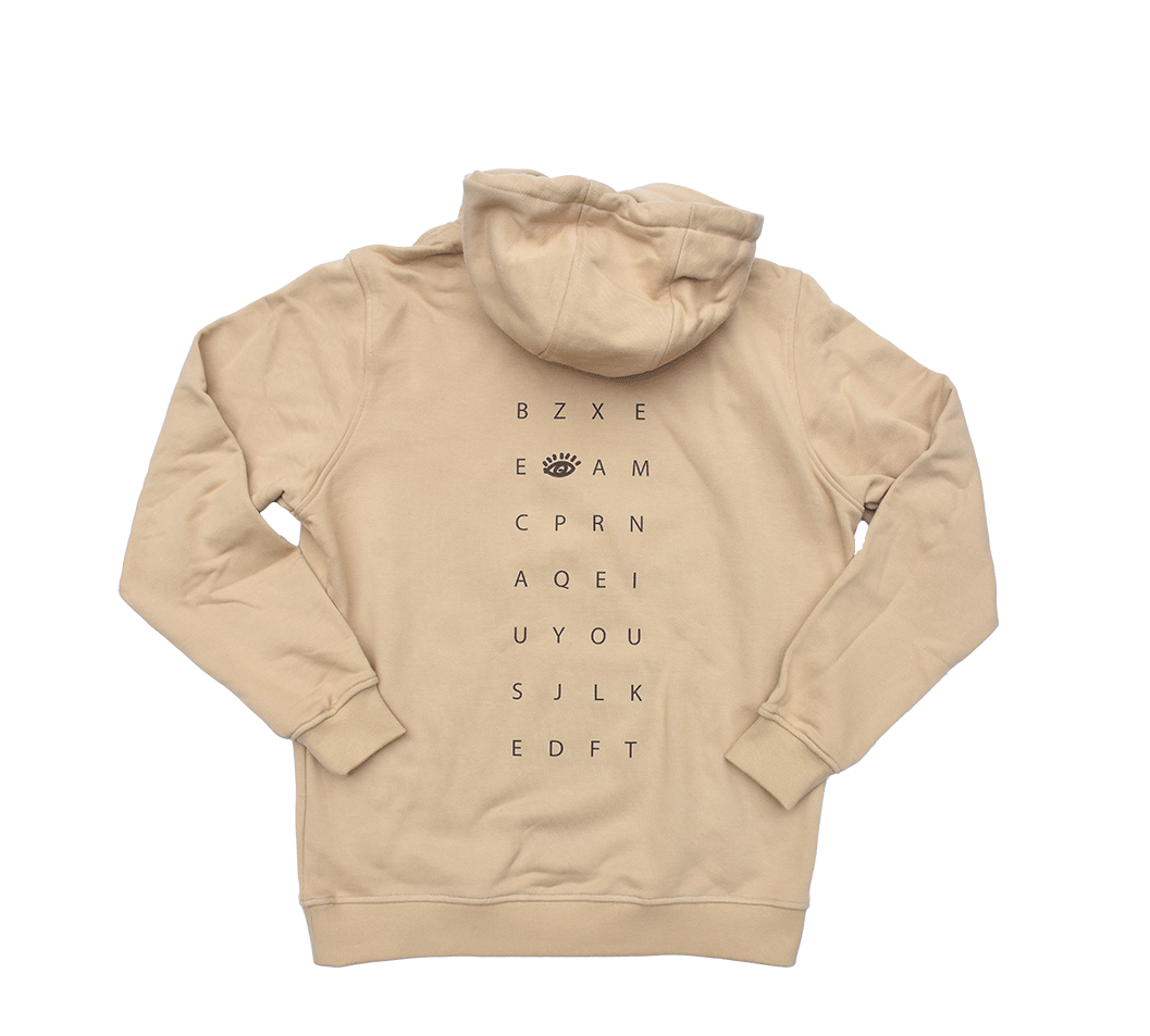 Eye Am Puzzle Hoodie Beige