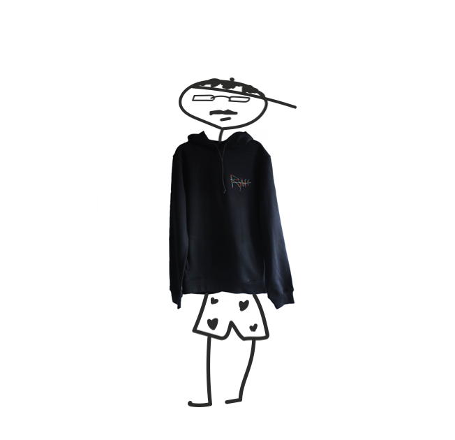 Heavy Flow Hoodie Black vol. 2