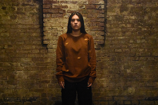 Eye Sweater Terracotta Brown